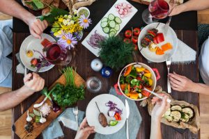 Multicolored-dinner-table